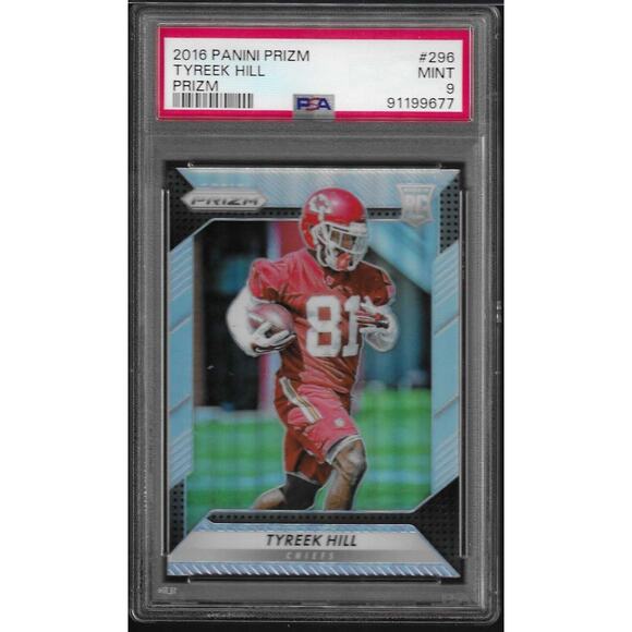 2016 Tyreek Hill Panini Prizm SILVER Prizm RC Rookie Football Card
